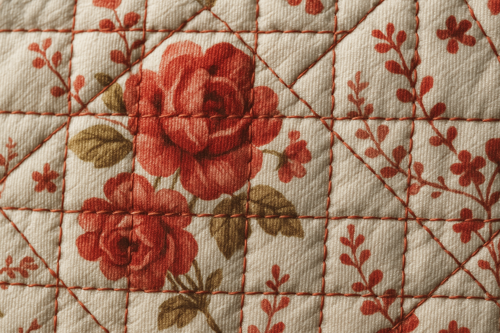 Close-up Detail Shot - Quilted Texture