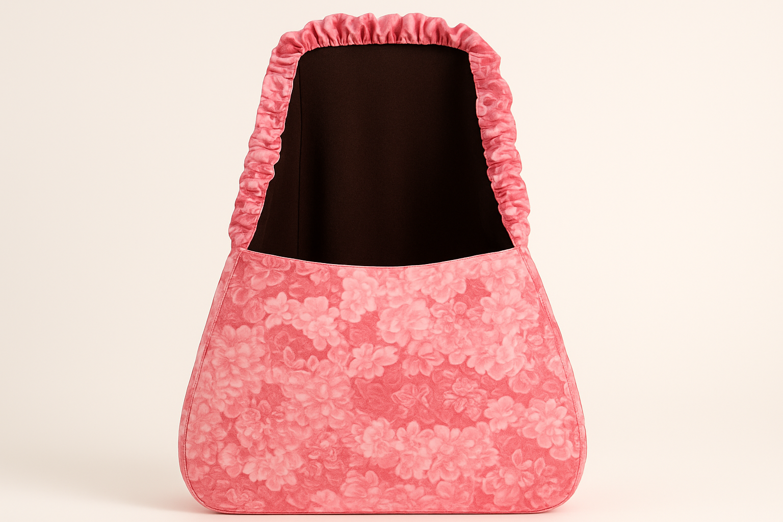 Enhanced Back View - Coral Bloom Handbag Original