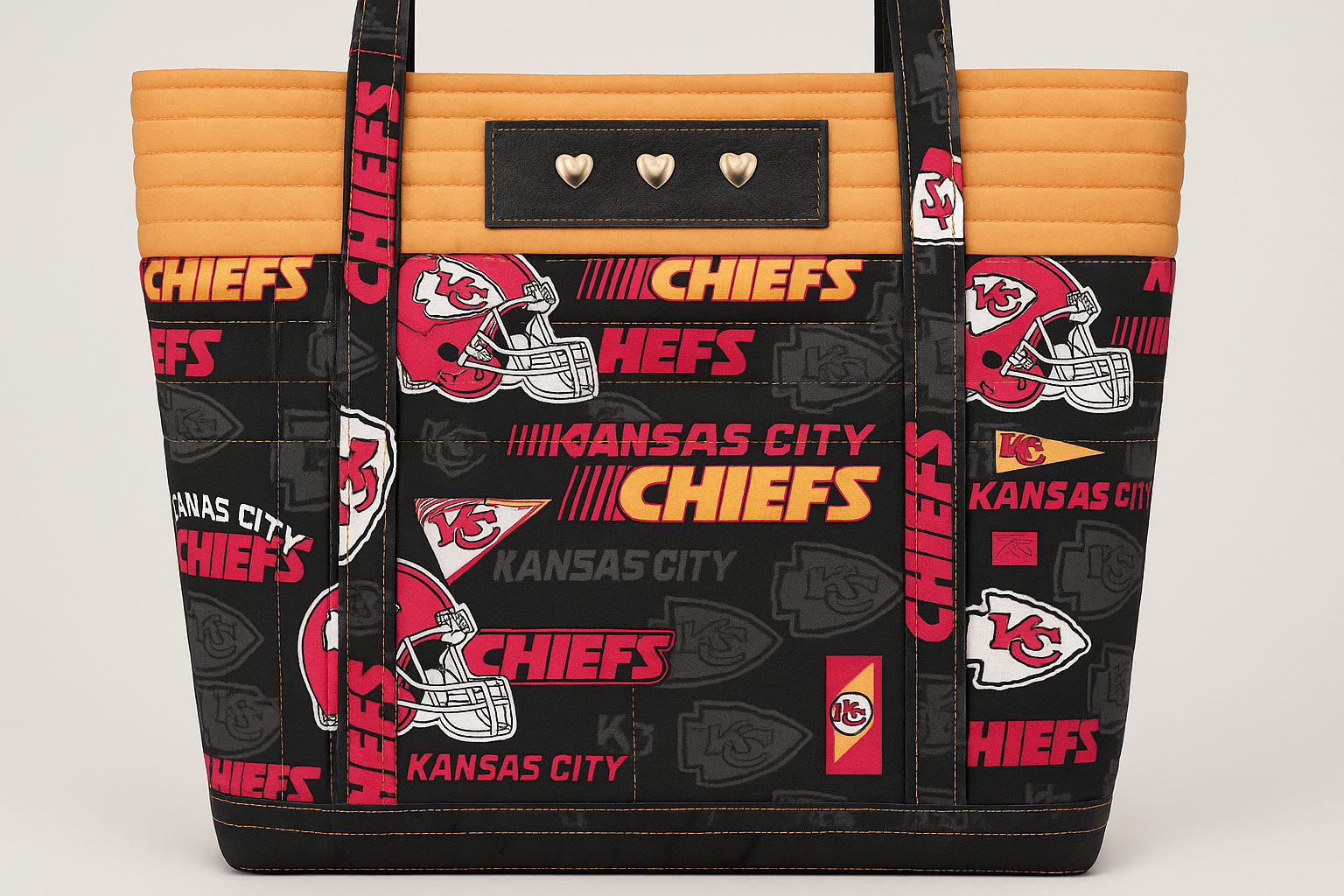 Enhanced Back View - Kansas City Chiefs Quilted Tote