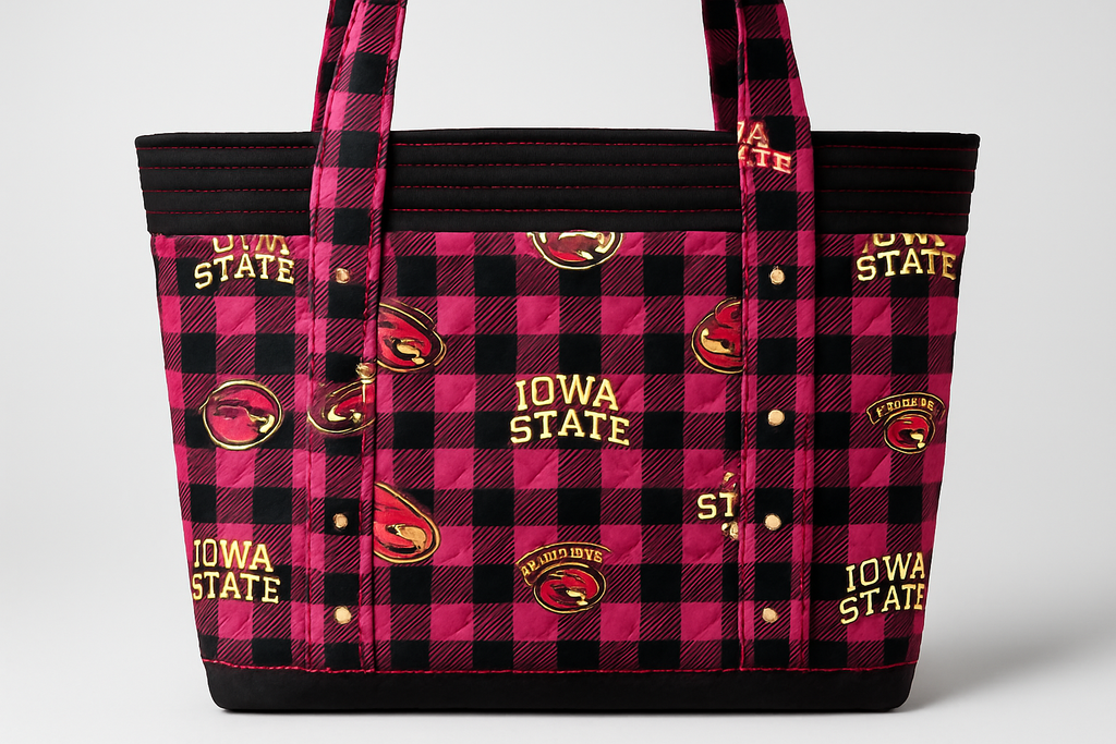 Enhanced Back View of Cyclones Tote Bag