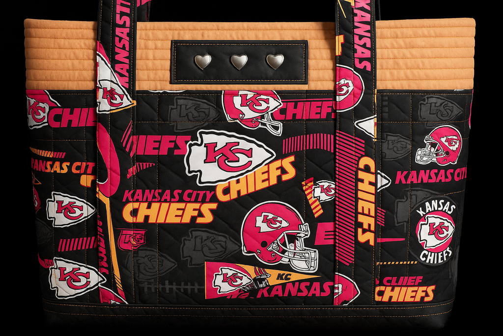 Enhanced Front View - Kansas City Chiefs Quilted Tote