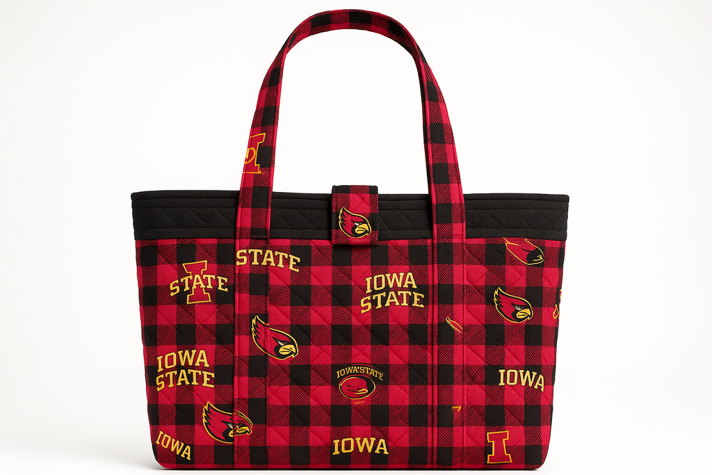 Enhanced Front View of Cyclones Tote Bag