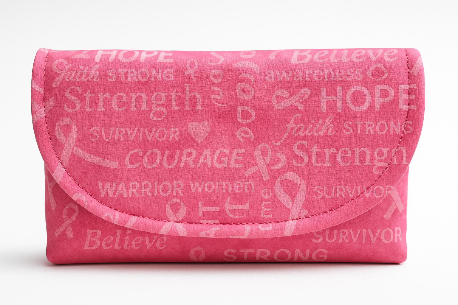 Enhanced Hope & Strength Survivor Clutch - Closed