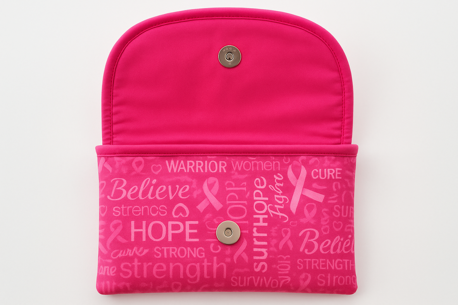 Enhanced Hope & Strength Survivor Clutch - Open