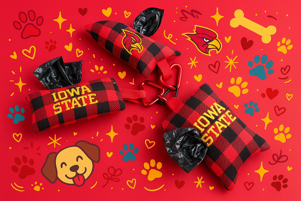 Enhanced Iowa State Doggie Poop Bag Holder