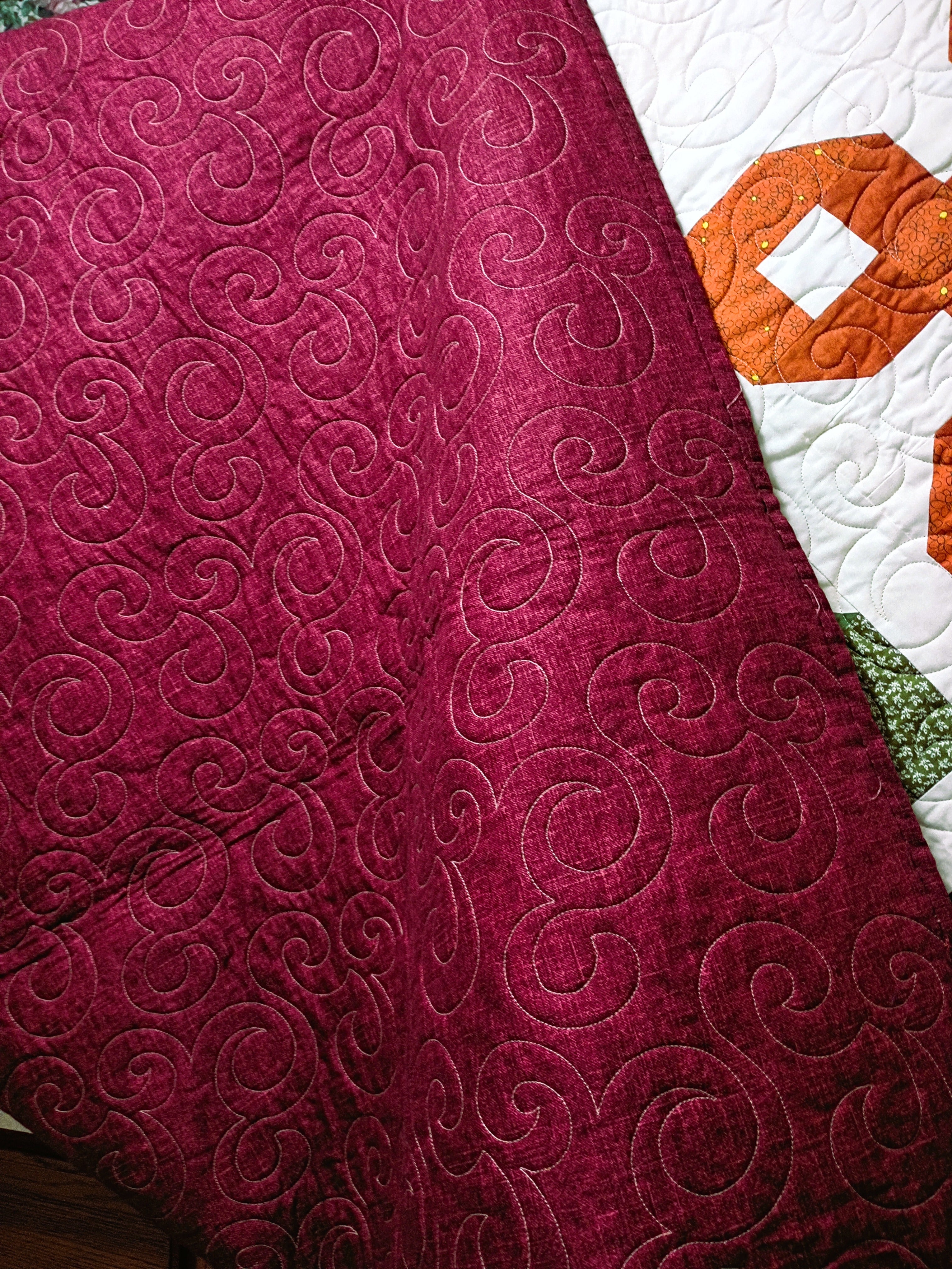 Scrappy Hexagon Twin Quilt - Handcrafted Heirloom