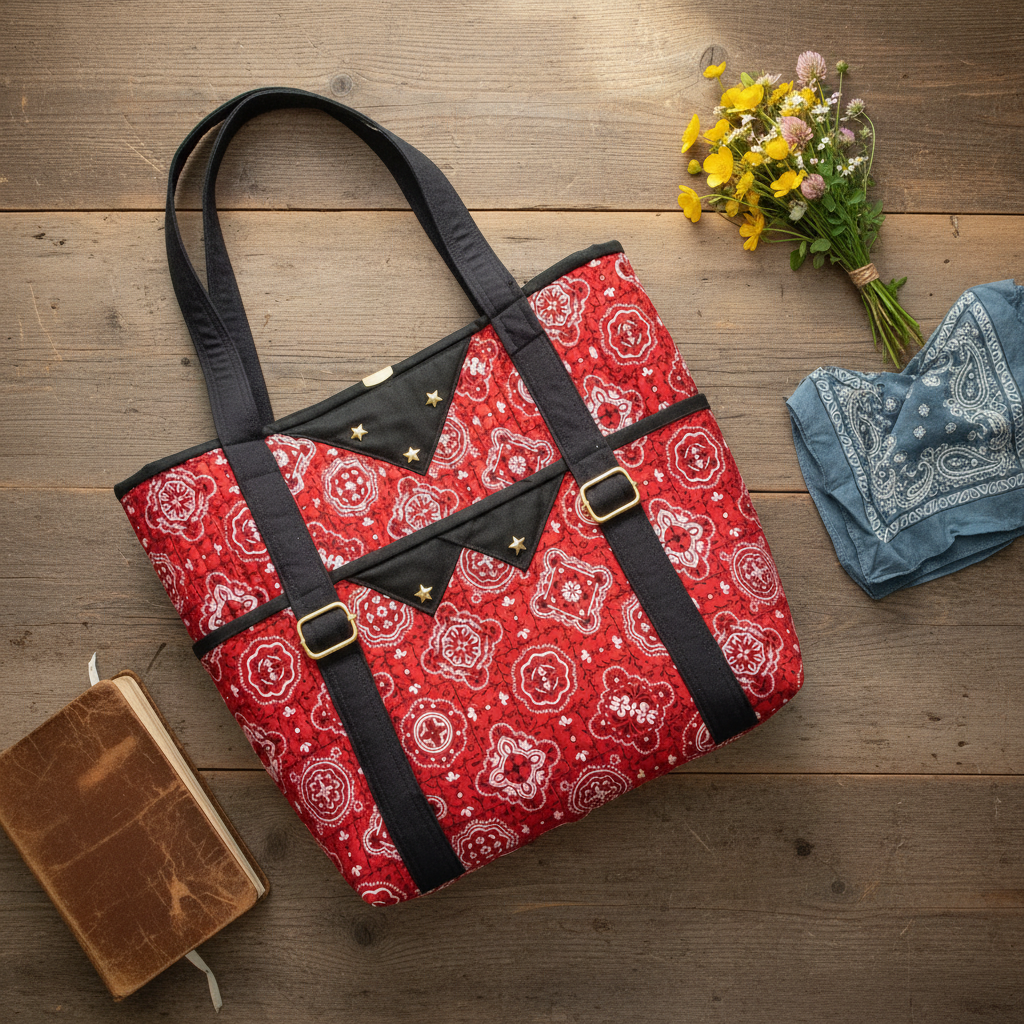Homestead Bandana One — Flat Lay