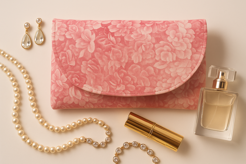 Lifestyle Shot - Coral Bloom Clutch 2