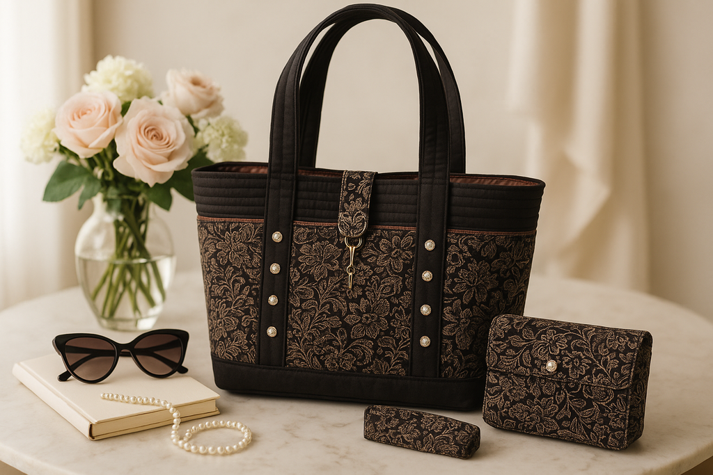 Lifestyle Shot - Paisley Garden Bloom Tote Set