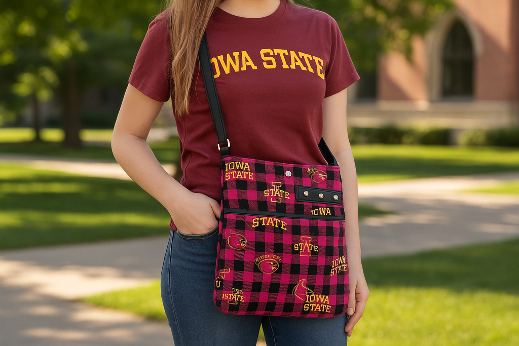 New Lifestyle Shot - Iowa State Fan-tastic Crossbody
