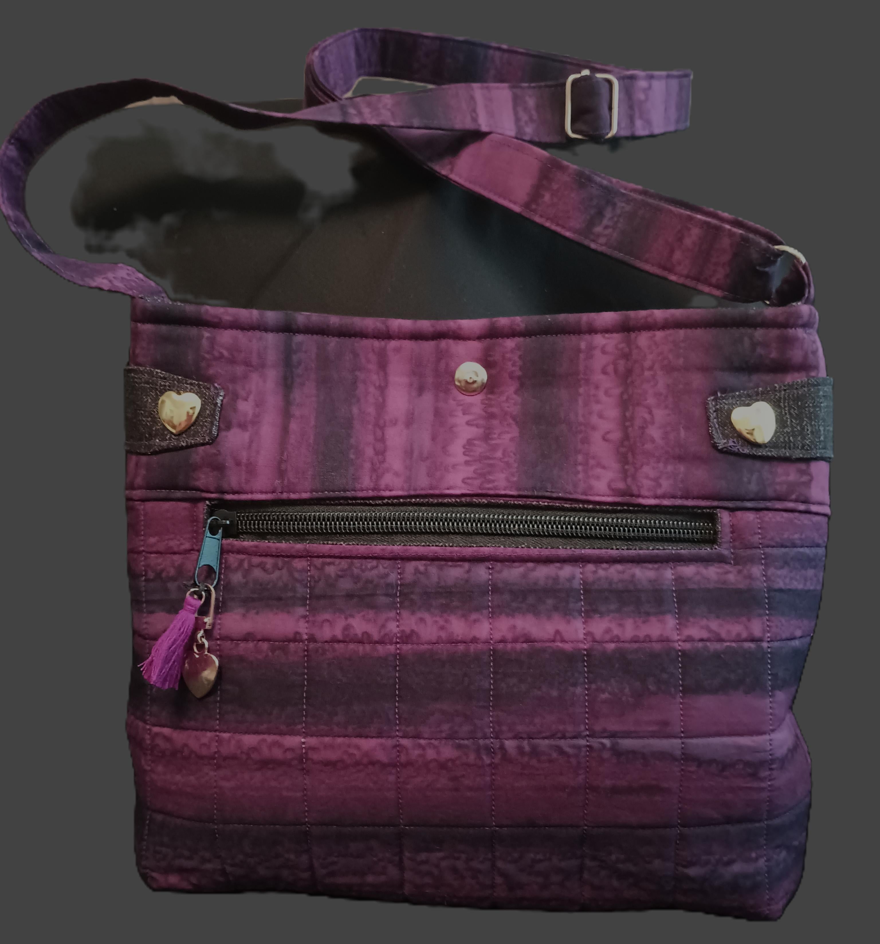 Purple Elegance Crossbody Bag - Teen/Adult