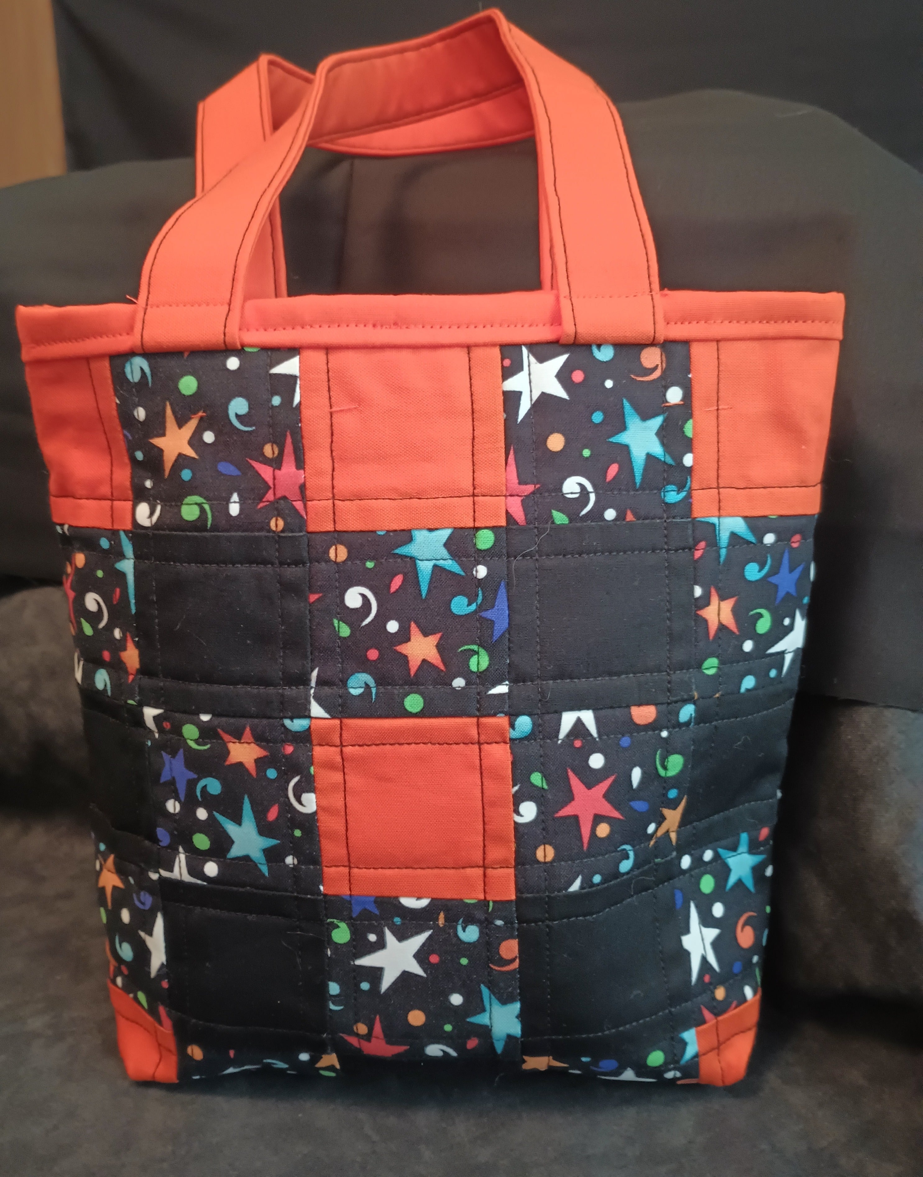 Star Patchwork Trick or Treat Bag
